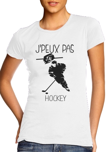 T-shirt Je peux pas j'ai hockey sur glace
