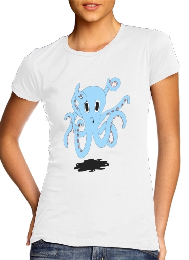 T-shirt octopus Blue cartoon