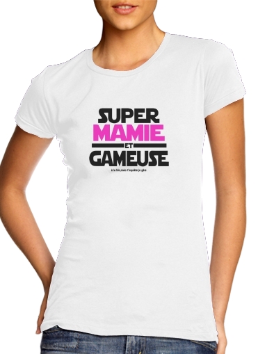 T-shirt Super mamie et gameuse - Cadeau grand mère