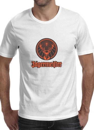 T-shirt homme manche courte col rond Blanc Jagermeister