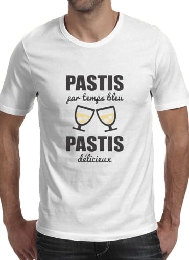 T-shirt Pastis par temps bleu Pastis delicieux