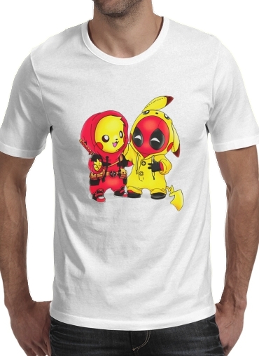 T-shirt Pikachu x Deadpool