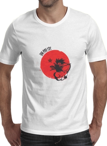 T-shirt Red Sun Young Monkey