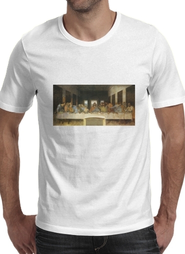 T-shirt homme manche courte col rond Blanc The Last Supper Da Vinci