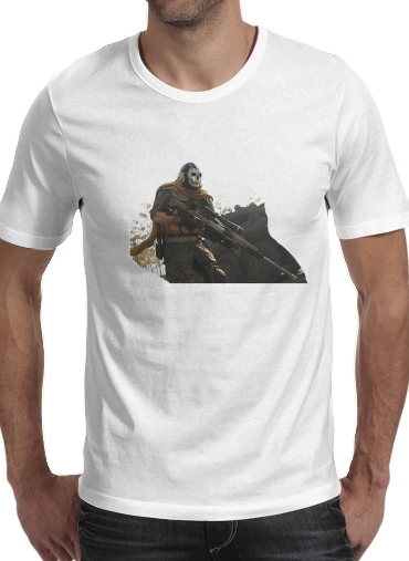 T-shirt Warzone Ghost Art