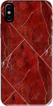 coque Iphone 6 4.7 Minimal Marble Red