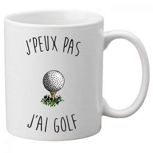 Mug Je peux pas j'ai golf