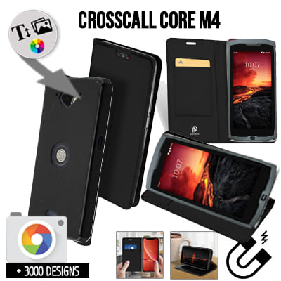 Housse portefeuille personnalisée Crosscall Core M4