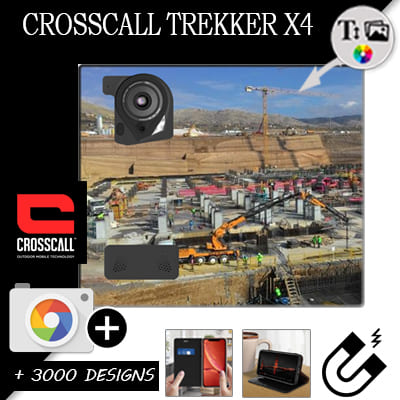 Housse portefeuille personnalisée Crosscall Trekker X4