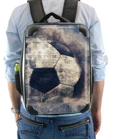 Sac Abstract Blue Grunge Soccer