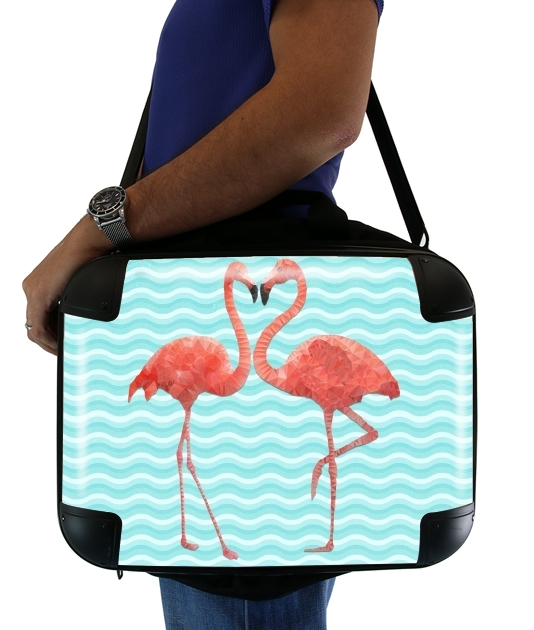 Sacoche flamingo love