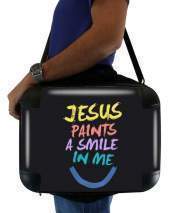 Sacoche Ordinateur portable PC / MAC Jesus paints a smile in me Bible