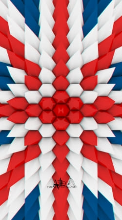 coque 3D Poly Union Jack London flag