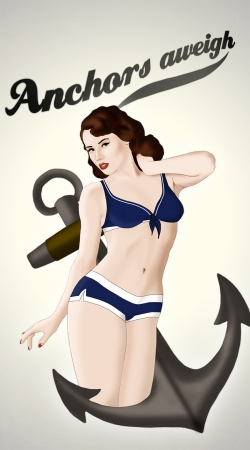 coque Anchors Aweigh - Classic Pin Up