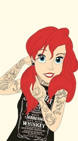coque Ariel tattoo Jack Daniels