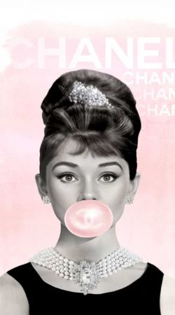 coque Audrey Hepburn bubblegum