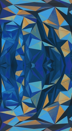 coque Blue Triangles