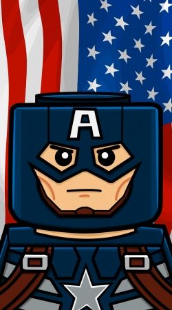 coque Bricks Captain America