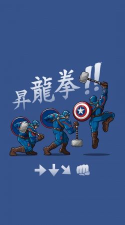 Coque Captain America - Thor Hammer