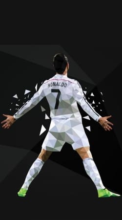 coque Cristiano Ronaldo Celebration Piouuu GOAL Abstract ART