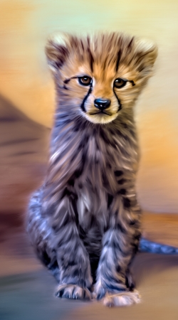 coque Cute cheetah cub