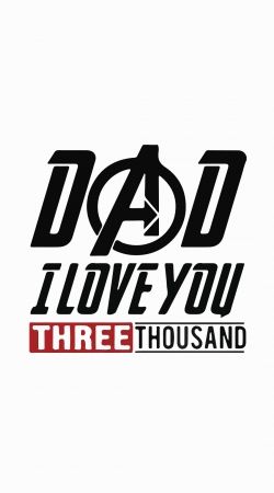 coque Dad i love you three thousand Avengers Endgame