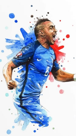 coque Dimitri Payet Peinture Fan Art France Team 