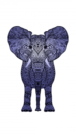 coque Elephant Blue