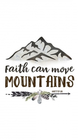 coque Catholique - Faith can move montains Matt 17v20 Bible