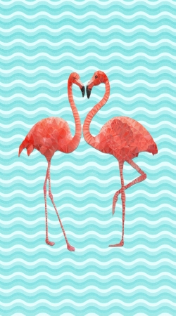 coque flamingo love