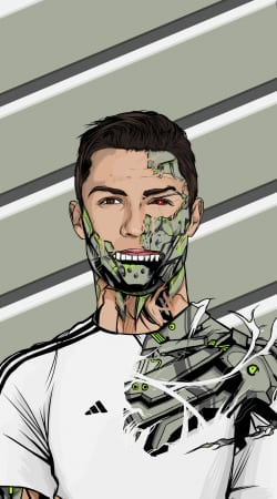 coque Football Legends: Cristiano Ronaldo - Real Madrid Robot