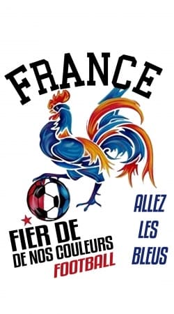 coque France Football Coq Sportif Fier de nos couleurs Allez les bleus