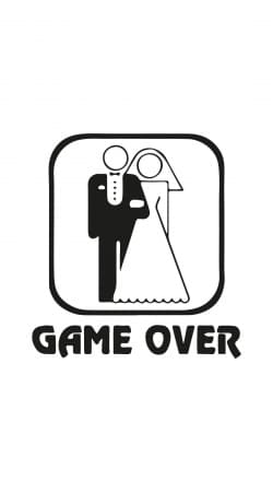 coque Game OVER Wedding