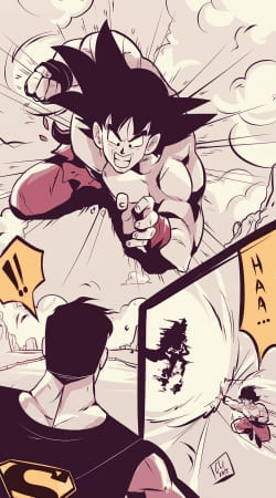 coque Goku vs superman