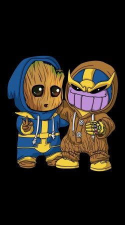 coque Groot x Thanos