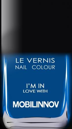 coque Flacon Vernis Blue Love