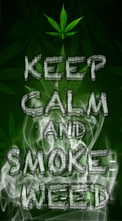 coque Keep Calm And Smoke Weed