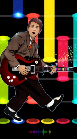 coque Marty McFly plays Guitar Hero