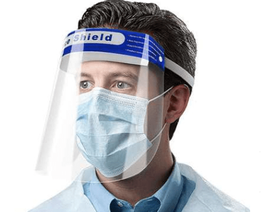 Masque rigide de protection - Visière transparente