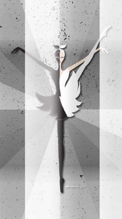 coque Origami - Swan Danseuse