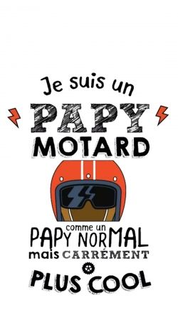 coque Papy motard