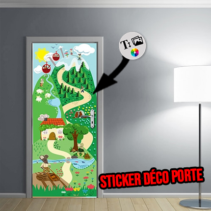 acheter Sticker porte avec vos photos - Poster Porte