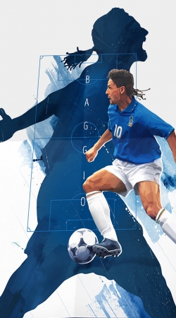 coque Roberto Baggio Italian Striker