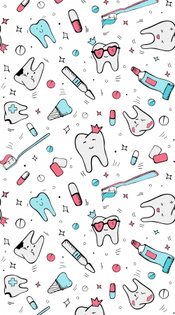 coque Pattern Dentaire - Dent et dentifrice