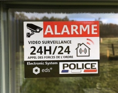 acheter Autocollants Dissuasifs Alarme Vidéo Surveillance Anti cambriolage