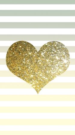 coque Sunny Gold Glitter Heart