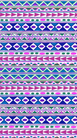 coque Tribalfest pink and purple aztec