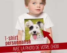 T-shirt Enfant Blanc personnalisable