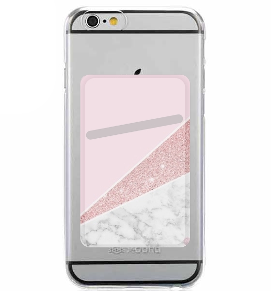 Porte Initiale Marble and Glitter Pink