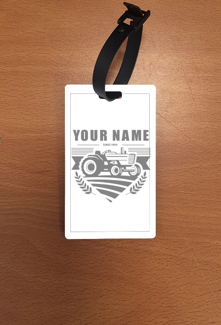 Porte Tracteur Logo personnalisable prénom date de naissance